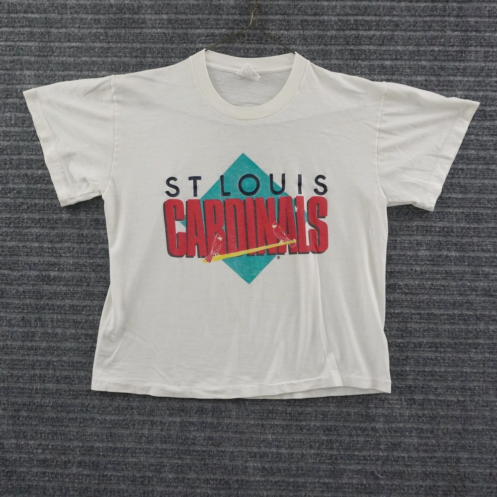 Vintage 90s Nike St Louis Cardinals T-Shirt Boys XL White Single Stitch MLB